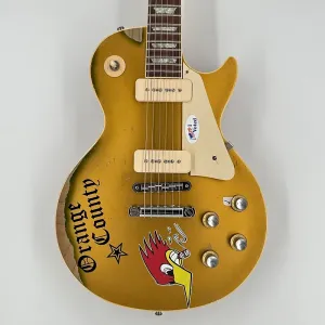 Gibson Les Paul Deluxe 1976 Mike Ness Aged - золотой верх