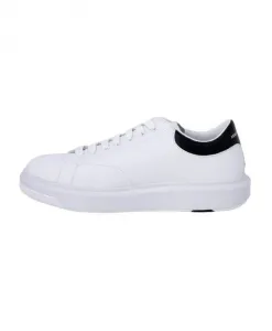 Черно-Белые кожаные кроссовки Armani Exchange, белый