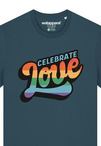 Футболка с принтом CELEBRATE LOVE watapparel, зеленый