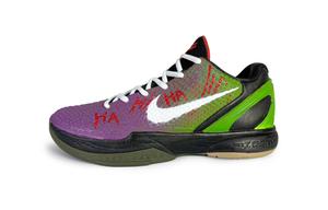 Nike Кроссовки для баскетбола Zoom Kobe 6 Joker's Carnival Night Anti-Slip Wear-Resistant Low-Top Unisex фиолетовый зеленый красный