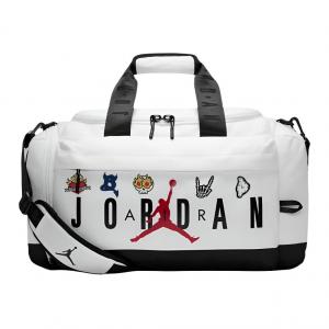 Полиэстеровая кроссбоди сумка дорожная сумка унисекс white Jordan, Hellfire Element