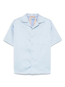 Атласная рубашка Nº21, синий