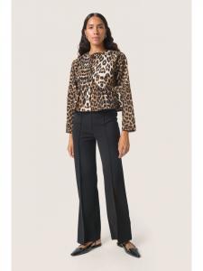 Блузка с длинными рукавами SLXala Feminine Form с леопардовым узором Soaked in Luxury
