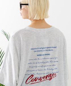 Футболка оверсайз CONVERSE, светло-серый