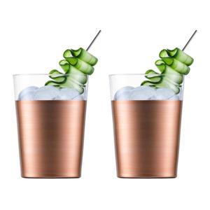 Бокалы Secco Flavored Moscow Mule в подарочном тубусе, набор из 2 штук / 550 мл Eisch, медный/прозрачный