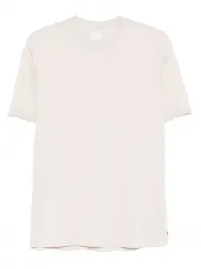 Хлопковая футболка с короткими рукавами Eleventy, нейтральный