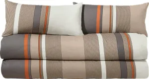 Комплект постельного белья Value Pack, 4 предмета, бежево-серый, 2 x 155 x 200 см + 2 x 40 x 80 см Erwin Müller