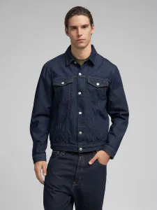Комфортная джинсовая куртка из хлопка плотностью 11 унций, цвет индиго.