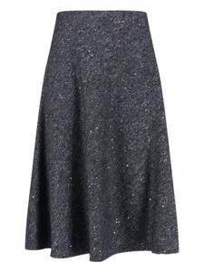 Миди-юбка с пайетками TAGLIATORE, серый