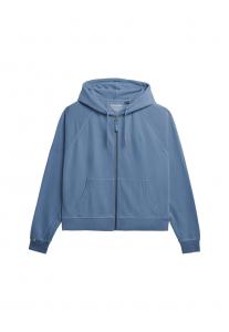 Толстовка с капюшоном на молнии Superdry, пыльно-синий