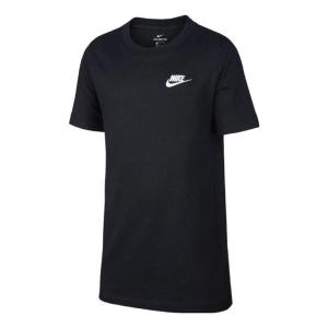Футболка Nike Sportswear Logo T-shirt 'Black White', черный