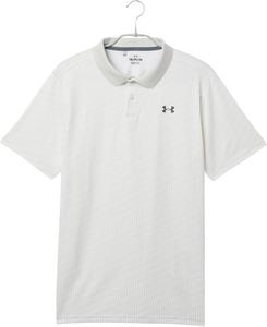 Under Armour Boys Matchplay Printed Golf Polo, Summit White/White/Pitch Gray