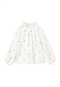 Детская блузка Mango Kids, White
