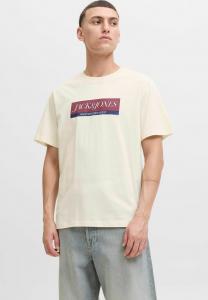 Футболка Jack & Jones Print T-shirt, Antique White/Beige