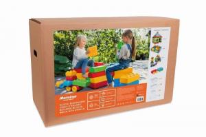 Строительные блоки Кирпичи + колеса, 30 шт. Marioinex