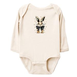 Боди с длинным рукавом Bunny polka dot coquette The Juniper Shop, Natural