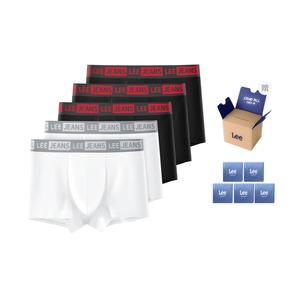 Бокс с мужскими трусами Brilliant, 5 пар Lee, белый