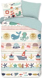 Детский комплект постельного белья Доброе утро, море 140x200/220 см, кремово-белый Good Morning