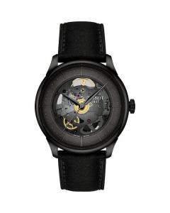 Часы Tissot Chemin des Tourelles Powermatic 80 Skeleton, 39 мм, серый