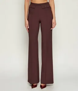 Брюки relaxed fit Elisabetta Franchi, бордовый