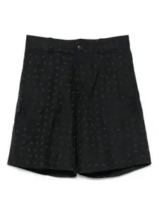 Шорты с монограммой Emporio Armani Kids, синий