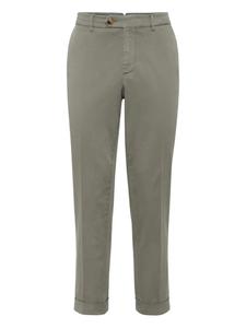 Brunello Cucinelli укороченные брюки чинос, зеленый
