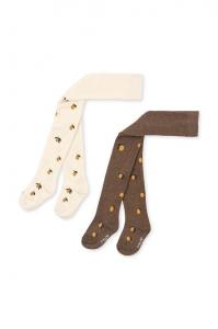 Konges Sløjd Детские колготки, 2 пары, желтый