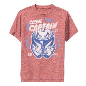 Футболка с графикой и портретом для мальчиков 8–20 лет «Звездные войны», «Капитан-клон», портретная фотография Star Wars