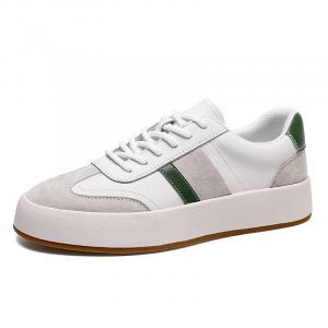 Низкие скейтерские кроссовки мужские Frank Mully, белый зеленый