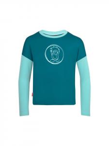 Trollkids Футболка Preikestolen с длинными рукавами бирюзового/голубого цвета