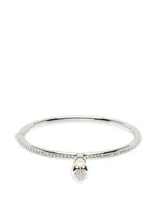 Браслет с подвеской в форме сердца Swarovski, серебряный