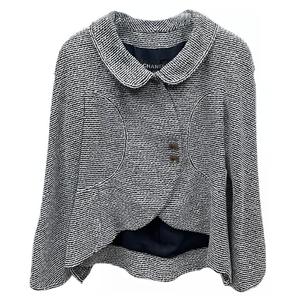 CHANEL Серый женский пиджак для делового костюма ранней весной, Gray