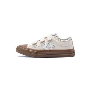 Converse Износостойкие низкие детские кроссовки из ткани Brown для детей 3-7 лет