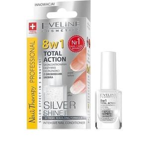 В1 Total Action, кондиционер для ногтей с частицами серебра Silver Shine, 12 мл Eveline Cosmetics, 8
