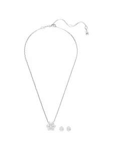 Набор ожерелий с кулоном Idyllia Swarovski, серебряный
