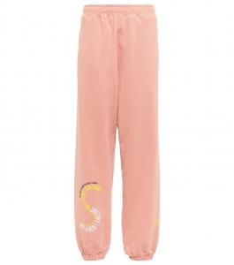 Хлопковые спортивные штаны Adidas by Stella McCartney, Faded Amb Blush