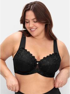 Бюстгальтер на косточках sheego, черный