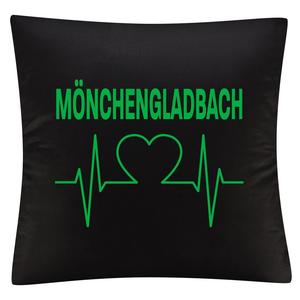 Чехол на подушку multifanshop - Mönchengladbach - heartbeat, черный, один размер