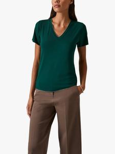 Футболка с V-образным вырезом James Lakeland, Dark Green