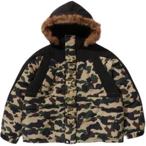 1st Camo серия FW25 пуховик мужской A BATHING APE, желтый