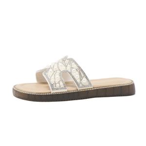 Тапочки-слайды женские с противоскользящей подошвой CAMEIDO, Ecru