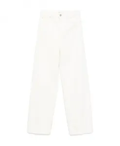 Белые джинсы с широкими штанинами из органического хлопка Totãªme, белый