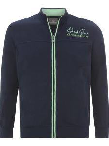 Толстовка с капюшоном на молнии Jan Vanderstorm Javald, темно-синий