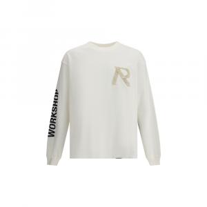 Джерси с длинным рукавом и логотипом с эффектом скотча Represent, белый