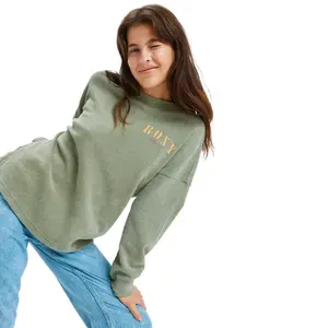 Женская футболка Eastside Midweight Roxy, оливковый