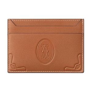 Cartier Кожаный картхолдер унисекс карамельный