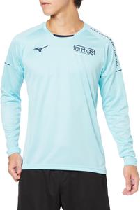 Волейбольная тренировочная толстовка Mizuno StandardFit V2MAA522, бирюзовый/темно-синий