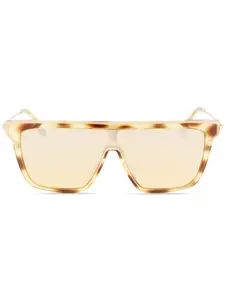 Солнцезащитные очки в квадратной оправе Victoria Beckham, коричневый