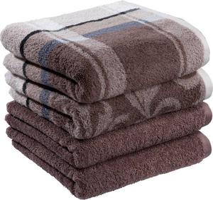 Полотенце Erwin Müller 4er-Pack 117439, 50x1x100 см, коричневый