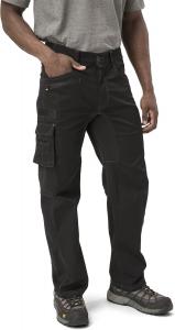 Мужские рабочие брюки CAT Operator Flex с эластичной тканью, карманом-карго и расклешенной штаниной, Black